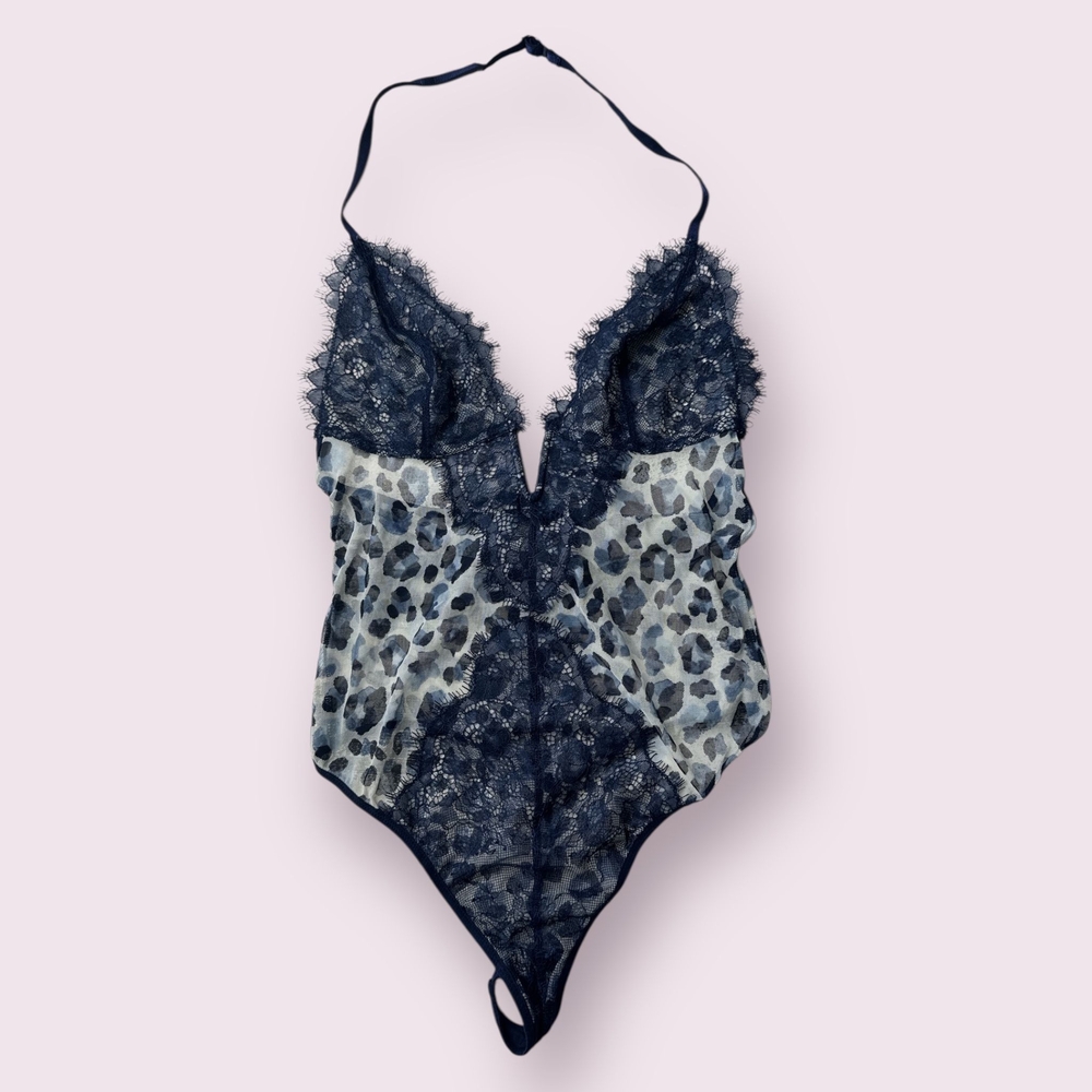 Victoria's Secret Animal Print Lace Bodysuit